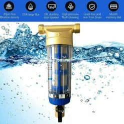 Reusable Sediment Filter - Water Prefilter - Sediment Filter - Micron Prefilter - Water Purifier Accessory - For Well Water Pipe - Sediment Filter（1/2) -Heating Equipment 100157880 3