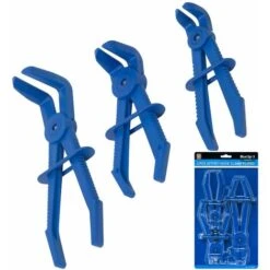 Bluespot 3pc Flexible Offset Hose Pliers Clamp Plier Set Brake Radiator Pipes