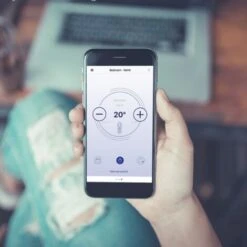 ADAX Clea WiFI Glass Low Profile Electric Heater, Wall Mounted With Thermostat And Timer, 600W-White -Heating Equipment 12989311 4