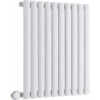 Milano Aruba Electric - Modern White Horizontal Single Oval Panel Radiator - 635mm X 595mm 2 Milano Aruba Electric - Modern White Horizontal Single Oval Panel Radiator - 635mm X 595mm -Heating Equipment 1304579 1