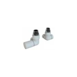 Eastbrook Corner Radiator Valve Matt White