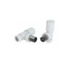 Eastbrook Angled Radiator Valve Matt White -Heating Equipment 13957575 1