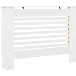 Radiator Cover White 112x19x81.5 Cm MDF VidaXL