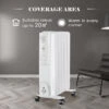 9 Fin 2000W Electric Oil Filled Radiator Portable Heater 3 Settings Thermostat -Heating Equipment 16063256 1