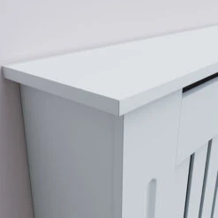 ELEGANT Radiator Covers Modern Slat White Painted Cabinet Radiator Shelve For Living Room/Bedroom/Kitchen, Vertical, MEDIUM 11 ELEGANT Radiator Covers Modern Slat White Painted Cabinet Radiator Shelve For Living Room/Bedroom/Kitchen, Vertical, MEDIUM -Heating Equipment 16189611 5