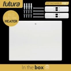 Futura 1000W Eco Panel Heater Bathroom Safe Setback Timer Wall Mounted Lot 20 Low Energy Electric Heater -Heating Equipment 17064103 4