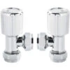 Hudson Reed Angled Radiator Valves Pair - Chrome