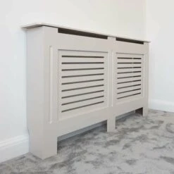 Jack Stonehouse Horizontal Slat Oatmeal Radiator Cover - Large -Heating Equipment 17596902 4