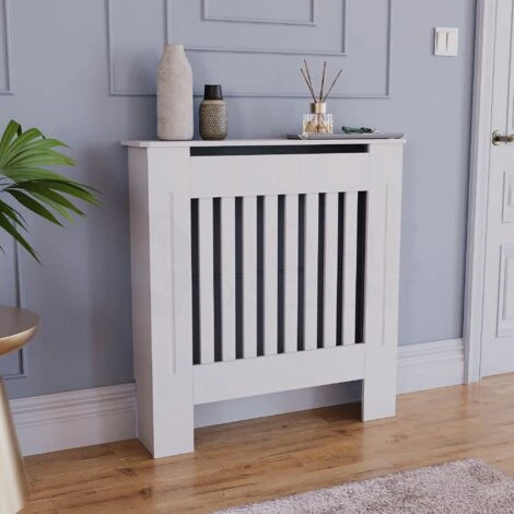 Chelsea Radiator Cover MDF Modern Cabinet Slatted Grill, White, Small 3 Chelsea Radiator Cover MDF Modern Cabinet Slatted Grill, White, Small