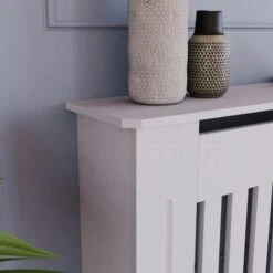 Chelsea Radiator Cover MDF Modern Cabinet Slatted Grill, White, Small 10 Chelsea Radiator Cover MDF Modern Cabinet Slatted Grill, White, Small -Heating Equipment 17767169 4