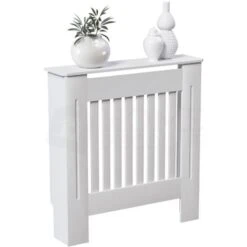 Chelsea Radiator Cover MDF Modern Cabinet Slatted Grill, White, Small 11 Chelsea Radiator Cover MDF Modern Cabinet Slatted Grill, White, Small -Heating Equipment 17767169 5