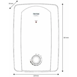 Triton Instaflow 10.1kW Instantaneous Hot Water Heater Under Sink SPINSF10MW -Heating Equipment 18204024 5