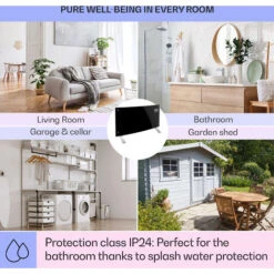 Klarstein Bornholm Curved Convection Heater Thermostat Timer 2000W -Heating Equipment 22969391 5