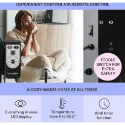 Klarstein Bornholm Single Convection Heater Temperature Sensor 1,000 W 70m² 9 Klarstein Bornholm Single Convection Heater Temperature Sensor 1,000 W 70m² -Heating Equipment 22969393 3