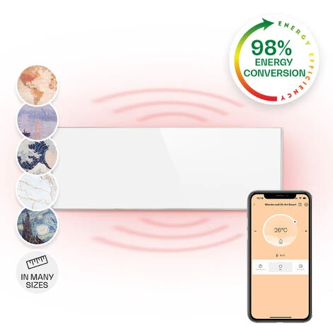 Klarstein Wonderwall Smart Infrared Heating 100x30cm App Control 300W Weekly Timer IP24 3 Klarstein Wonderwall Smart Infrared Heating 100x30cm App Control 300W Weekly Timer IP24
