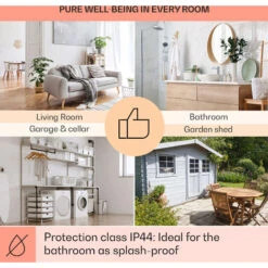 Klarstein Wonderwall Smart Infrared Heating 100x30cm App Control 300W Weekly Timer IP24 11 Klarstein Wonderwall Smart Infrared Heating 100x30cm App Control 300W Weekly Timer IP24 -Heating Equipment 22969693 5