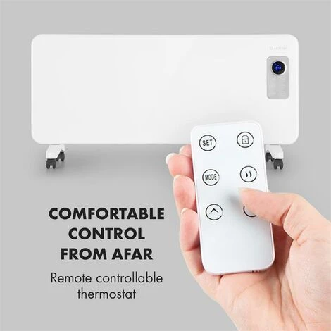 Klarstein Hot Spot CV20 Convector Heater 2000W IP24 Remote Control White 7 Klarstein Hot Spot CV20 Convector Heater 2000W IP24 Remote Control White - Image 5
