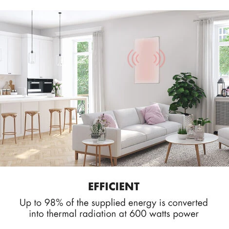 Klarstein Wonderwall Air 60 Infrared Heating 101x60cm 600W Wall Installation Remote Control 4 Klarstein Wonderwall Air 60 Infrared Heating 101x60cm 600W Wall Installation Remote Control - Image 2