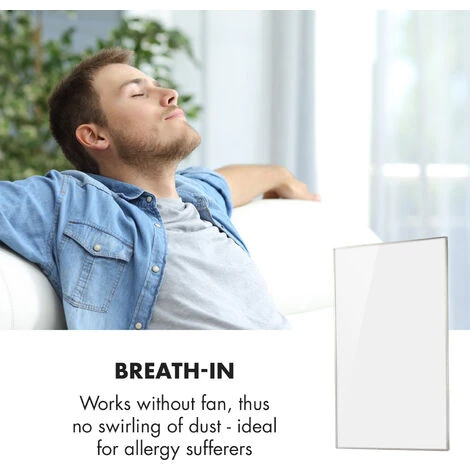 Klarstein Wonderwall Air 60 Infrared Heating 101x60cm 600W Wall Installation Remote Control 7 Klarstein Wonderwall Air 60 Infrared Heating 101x60cm 600W Wall Installation Remote Control - Image 5