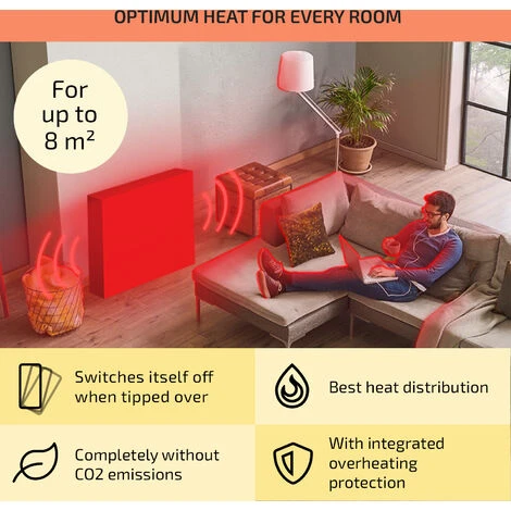 Oneconcept Wallander Oil Radiator 600W Thermostat Oil Heater Ultra Flat Black 7 Oneconcept Wallander Oil Radiator 600W Thermostat Oil Heater Ultra Flat Black - Image 5