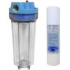 10 Standard Clear Water Filter Housing With 3/4 BSP Ports, PRV & 5 Micron Sediment Filter