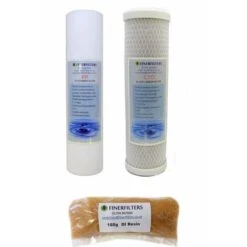 4 Stage 10" Drop In RO Replacement Water Filters & 180g DI Resin For Aquarium Reverse Osmosis Systems