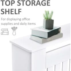 HOMCOM Radiator Cover Painted Slatted MDF Cabinet Lined Grill S/M/L M 11 HOMCOM Radiator Cover Painted Slatted MDF Cabinet Lined Grill S/M/L M -Heating Equipment 2679930 5