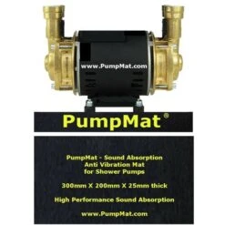 Pumpmat Shower Pump Anti Vibration Mat Noise Reducing Pad - Salamander Grundfos