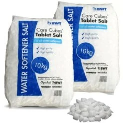 2X BWT Cure Cubes Water Softener Salt Tablets 10kg Bag - 10TAB Food Grade Salt