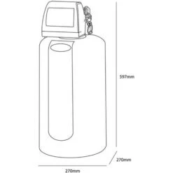 Monarch SOF3000HE Compact Space Saver Electric Water Softener Separate Salt Tank -Heating Equipment 29347268 4