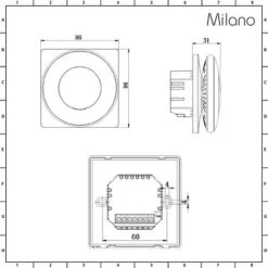 Milano - 2.5m2 Electric Underfloor Heating Mat Kit With Wi-Fi Thermostat - Backlit Thermostat -Heating Equipment 29348521 5