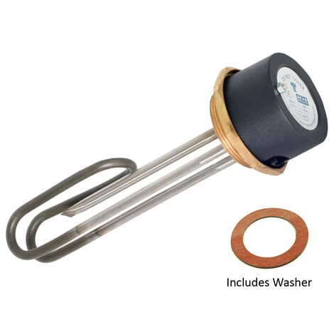 Tesla 14" Incoloy Immersion Heater With 2.1/4" Boss TIH645 3 Tesla 14" Incoloy Immersion Heater With 2.1/4" Boss TIH645