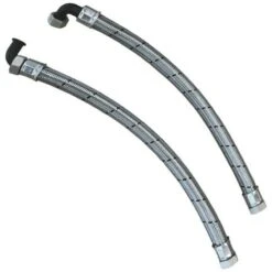 Water Softener Installation Hoses - Steel Braided 22mm 3/4 High Flow Max Flo
