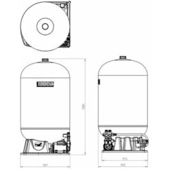 Salamander Accuboost 180L Pumped Accumulator Tank Digital Motor ACC-180-SYS -Heating Equipment 31506869 3