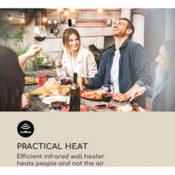 Blumfeldt Dark Wave Stand Infrared Radiant Heater 2000 W Gold-Coated Carbon Tube IP65 Aluminium -Heating Equipment 33503063 2