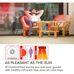 Blumfeldt Dark Wave Stand Infrared Radiant Heater 2000 W Gold-Coated Carbon Tube IP65 Aluminium -Heating Equipment 33503063 4