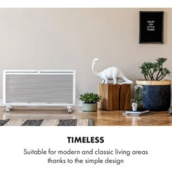 Klarstein Hot Spot Slimcurve Double Wave, Heater, 2000W, Weekly Timer, White -Heating Equipment 33503480 3