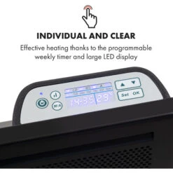 Klarstein Hot Spot Slimcurve Double Wave, Heater, 2000W, Weekly Timer, Black -Heating Equipment 33503481 4