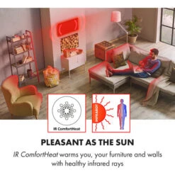 Klarstein Wonderwall Air Art Smart Infrared Heater 120x60cm 700W App Mountains -Heating Equipment 33503522 3