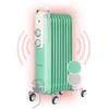 Klarstein Thermaxx Retroheat Oil Radiator 2000W Floor Rollers Green -Heating Equipment 33503544 1
