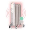 Klarstein Thermaxx Retroheat Oil Radiator 2000W Floor Rollers Taupe -Heating Equipment 33503545 1