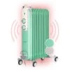 Klarstein Thermaxx Retroheat Oil Radiator 2500W Floor Rollers Green -Heating Equipment 33503546 1