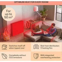 Klarstein Thermaxx Retroheat Oil Radiator 2500W Floor Rollers Green 11 Klarstein Thermaxx Retroheat Oil Radiator 2500W Floor Rollers Green -Heating Equipment 33503546 5