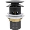 Push Drain With Overflow Function Grey 6.4x6.4x9.1 Cm VidaXL -Heating Equipment 36153424 1