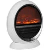 Fan Heater LED Electric Fireplace 2 Heating Levels (850W To 1500W) Heater Electric Fireplace Table Deco Swivel Function