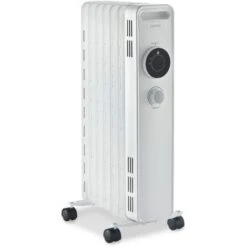 Igenix Oil Filled Radiator, 1.5kW/1500W, Overheat Protection, White - IG2615 -Heating Equipment 37949506 5