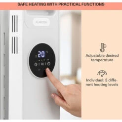 Klarstein Thermaxx Heatstream Oil Radiator 2500W 5-35 ° C 24h Timer White -Heating Equipment 39612647 5