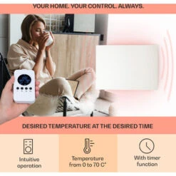 Klarstein Klarstein Wonderwall Air Infinite, Infrared Heater, 90x60cm, 580W, Wall, FB 9 Klarstein Klarstein Wonderwall Air Infinite, Infrared Heater, 90x60cm, 580W, Wall, FB -Heating Equipment 46531502 3