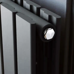 ELEGANT 600 X 1216 Mm Anthracite Radiator Column Double Flat Panel High Heat Output Radiator Heater + Chrome Thermostatic Radiator Valves 10 ELEGANT 600 X 1216 Mm Anthracite Radiator Column Double Flat Panel High Heat Output Radiator Heater + Chrome Thermostatic Radiator Valves -Heating Equipment 50048402 4