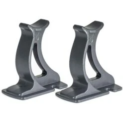 "Valdern" Pair Of GREY Universal Traditional Column Radiator Support Feet - 100 Mm High